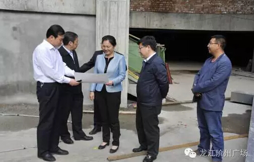 市長(zhǎng)陳青，副市長(zhǎng)王月成陪同省電力投資集團(tuán)公司總經(jīng)理李輝一行深入階州廣場(chǎng)視察